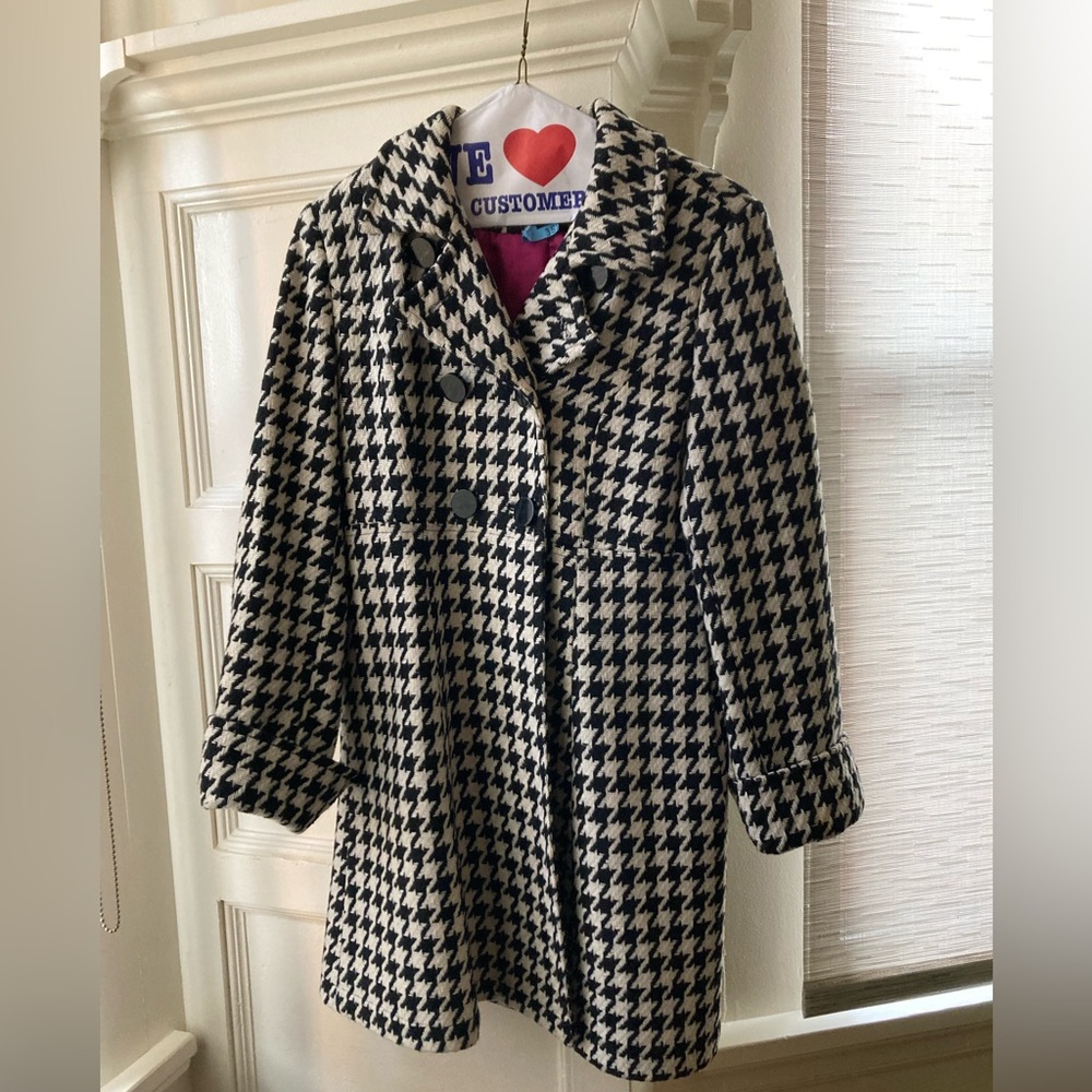Express Houndstooth coat, size medium